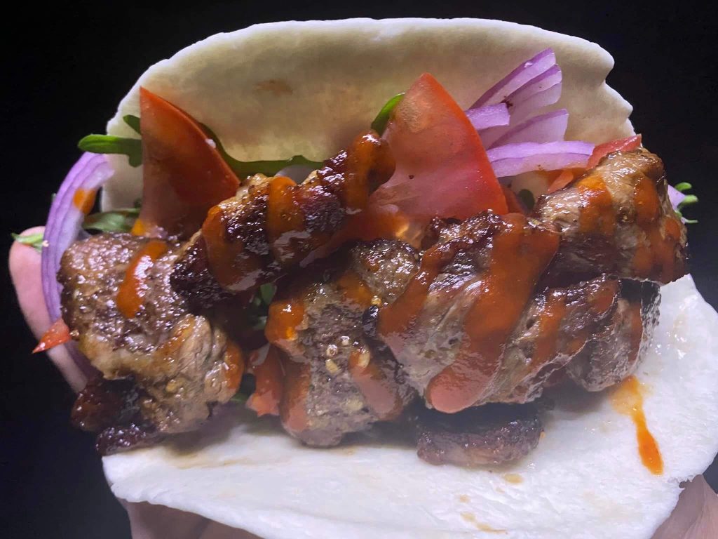 Greek Kebabs in Campervan